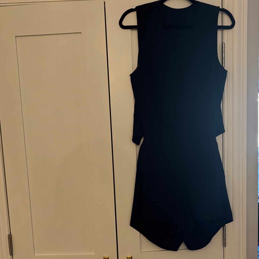 Club Monaco Navy Sleeveless Romper